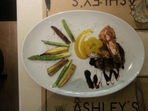 The free range beef - very tender and tasty!