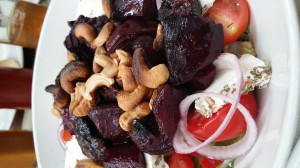 Greek Restaurant, Nelson Mandela Square, Johannesburg: GF salads are aplenty in almost any restaurant! Check the dressing, and if in doubt, always sauce on the side!