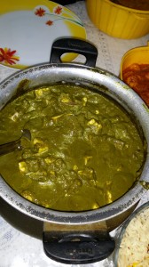 Palak paneer - almost always reliably gluten-free! And almost always reliably delicious! 