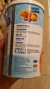 Ingredients of the Almond Powder...