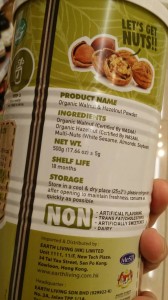 Ingredients of the Walnut and Hazelnut Powder...