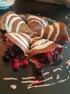 Raw, vegan, GF crepes at Rawtastic