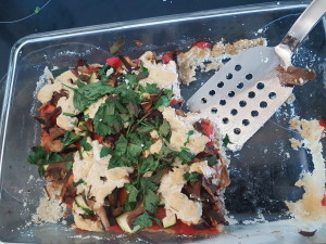 Cooks easy in a glass dish in the oven... stays firm!